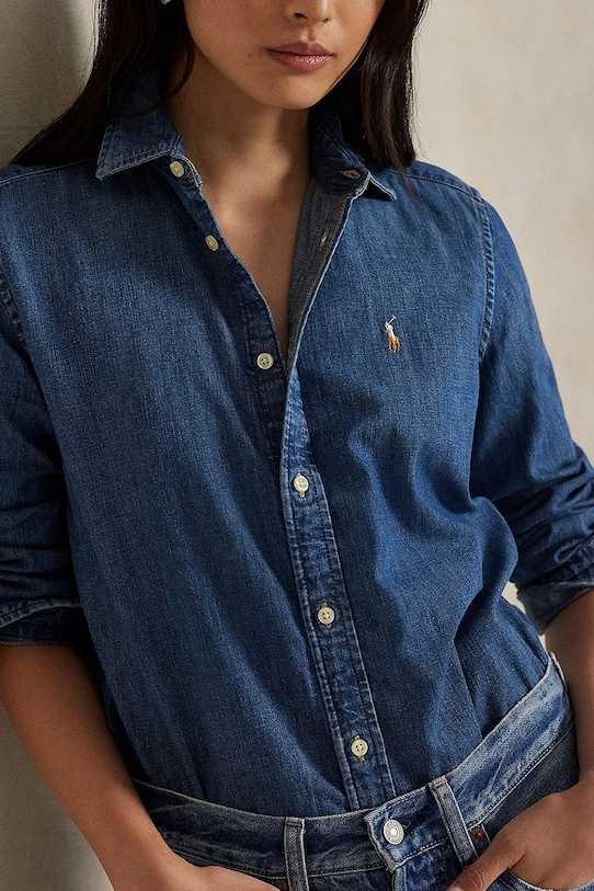 Polo Ralph Lauren koszula jeansowa niebieski 211969458