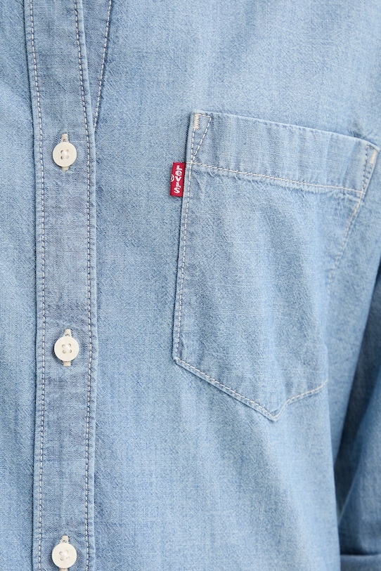Levi's koszula bawełniana HARLIE BOYFRIEND 001HM.0021 niebieski