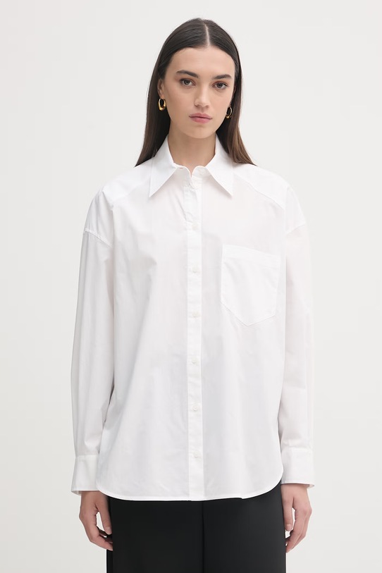 Patrizia Pepe koszula męska bawełniana biały 2C1658.A9B9