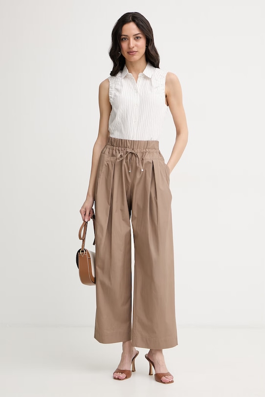 Patrizia Pepe cămașă pentru femei, cu vâscoză 2C1709.A766 alb SS26