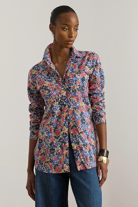 Lauren Ralph Lauren koszula damska bawełniana multicolor 200P08827