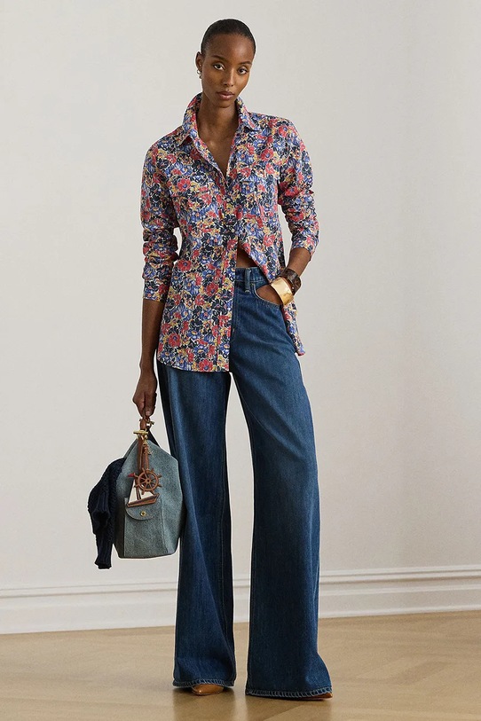 Odzież Lauren Ralph Lauren koszula damska bawełniana 200P08827 multicolor