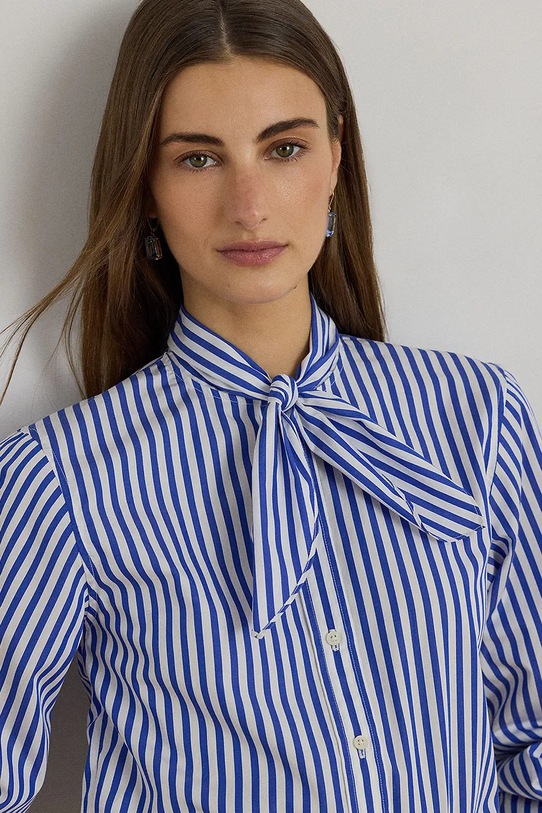 Lauren Ralph Lauren koszula damska bawełniana niebieski 200P13470