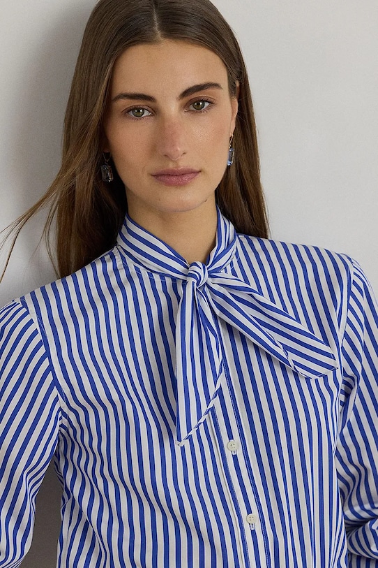 Lauren Ralph Lauren koszula damska bawełniana niebieski 200P13470