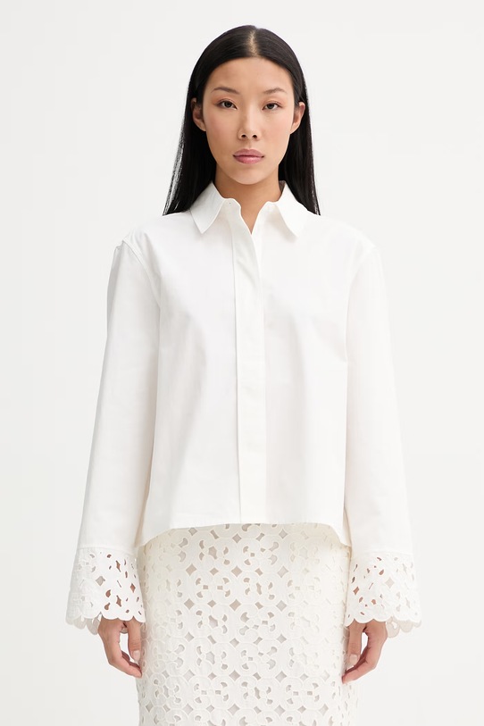 Marimekko cămașă pentru femei, din bumbac bej 095211