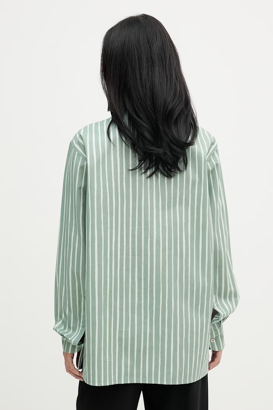 Oblečenie Marimekko košeľa dámska bavlnená 095232 zelená