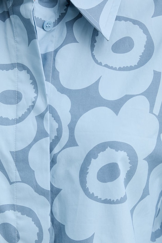 Marimekko cămașă pentru femei, din bumbac 095171 albastru