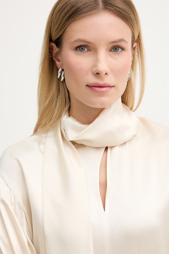 MAX&Co. bluzka jedwabna MCOPASCIA beżowy 2616111051200