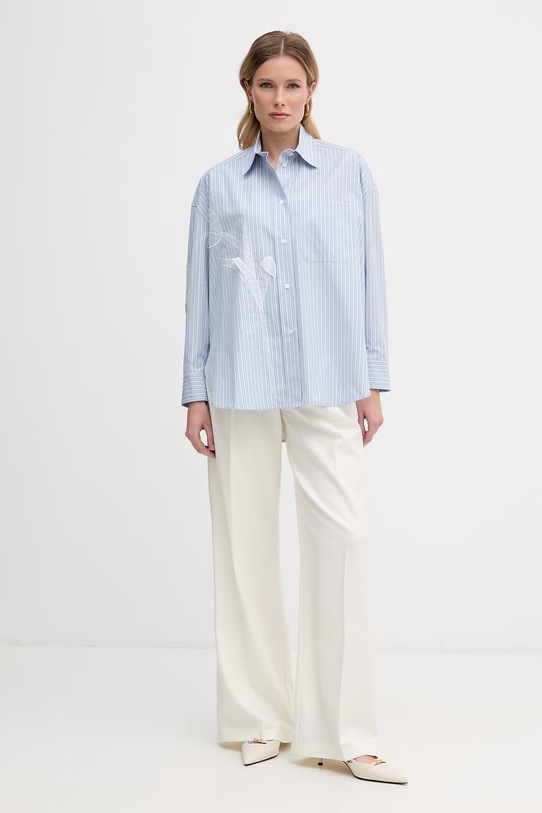 Max&Co. koszula damska bawełniana MCOCANNETI 2616111013200 niebieski SS26