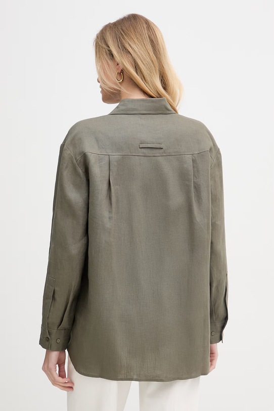 Oblečenie Max&Co. košeľa safari dámska ľanová MCOGATTONI 2616111015200 zelená