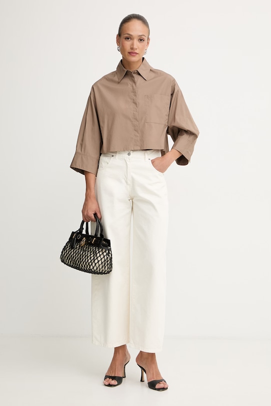 Max&Co. košeľa dámska bavlnená MCOVELOCE 2616111054200 hnedá SS26