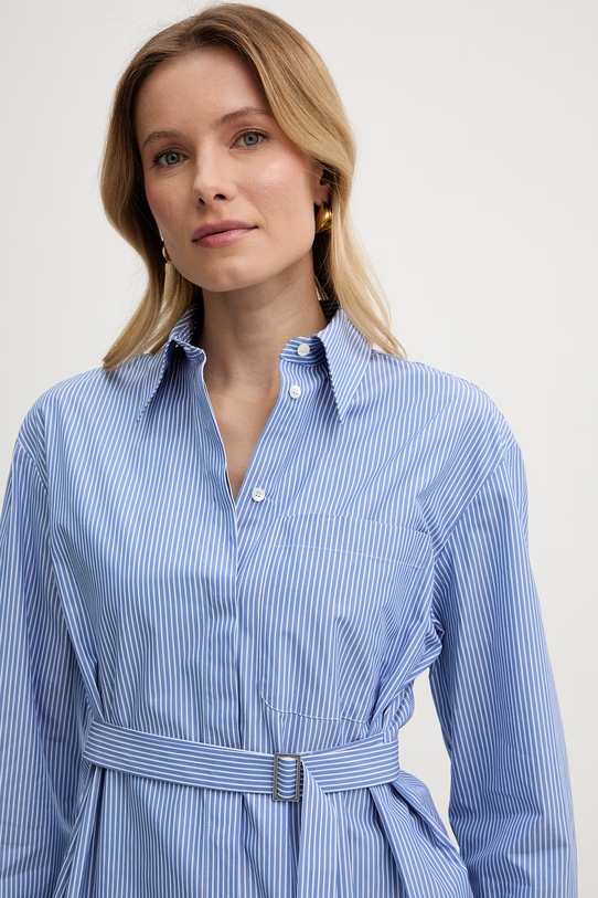Max&Co. koszula damska bawełniana MCLEBBRO niebieski 2618111032200