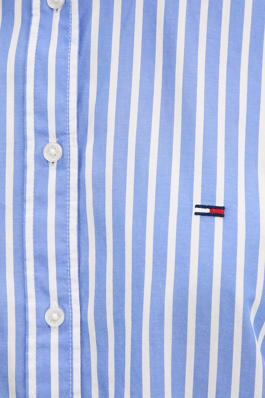 Tommy Jeans košile dámská bavlněná DW0DW22211 modrá