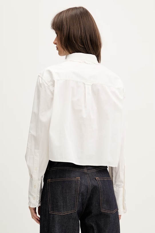 Îmbrăcăminte Tommy Jeans cămașă de damă din bumbac DW0DW22767 bej