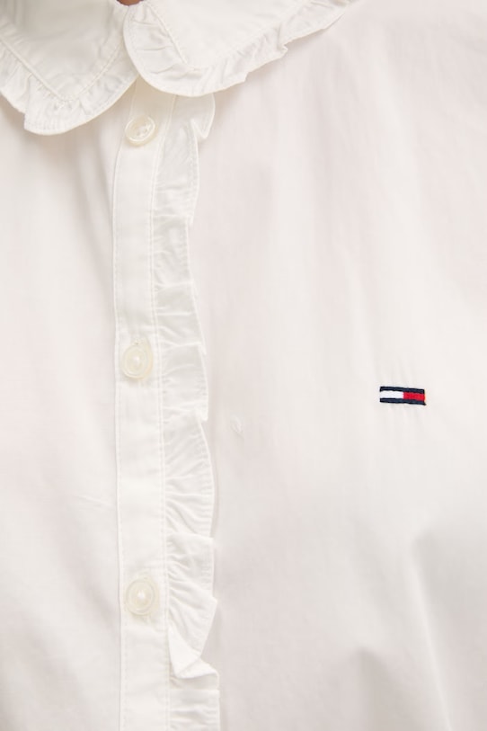 Tommy Jeans cămașă de damă din bumbac DW0DW22767 bej