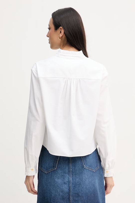 Odjeća Tommy Hilfiger košulja za žene od pamuka WW0WW48914 bijela