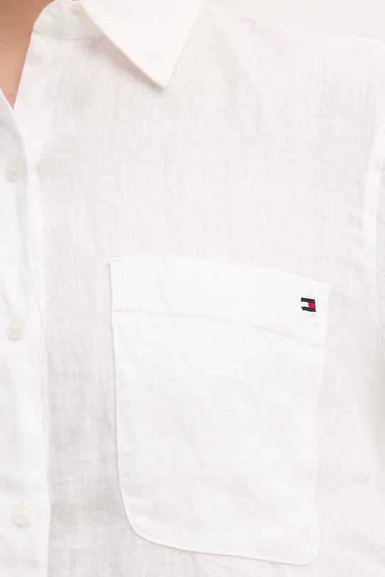 Tommy Hilfiger koszula damska lniana WW0WW48925 beżowy