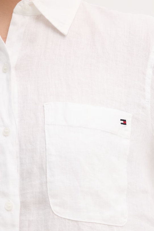 Tommy Hilfiger koszula damska lniana WW0WW48925 beżowy