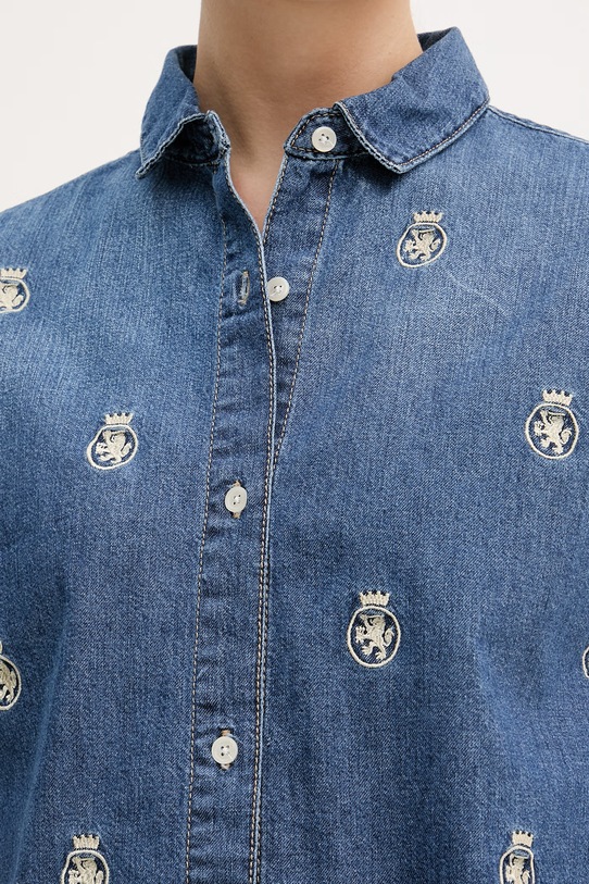 Tommy Hilfiger camicia da donna in jeans WW0WW50624 blu