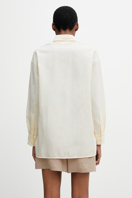 Odzież Maison Kitsuné Dreaming Fox koszula bawełniana damska QW00415WC5098 żółty