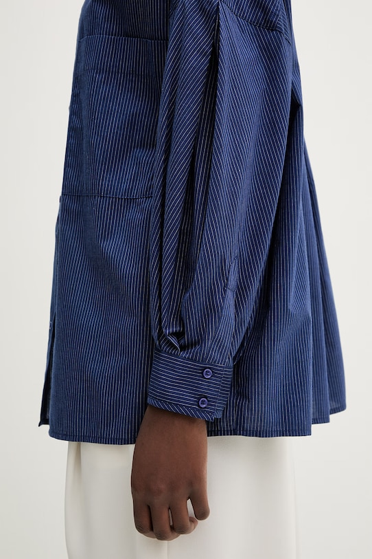 Sessun dámska bavlnená košeľa 26210001 tmavomodrá