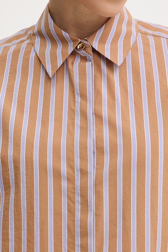 Sessun koszula damska bawełniana 26210004 brązowy