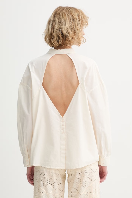 Oblačila Sessun srajca ženska bombažna 26210034 bež