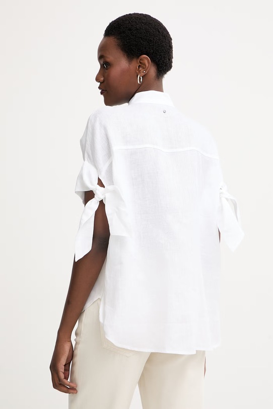 Одяг Armani Exchange сорочка жіноча лляна XW001990.AF21532 білий