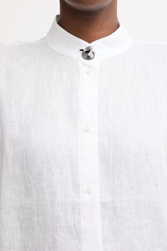 Armani Exchange camicia da donna in lino XW001990.AF21532 bianco