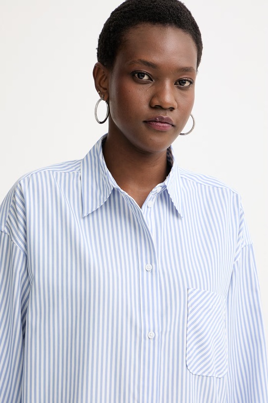 Armani Exchange košulja za žene plava XW002034.AF21535