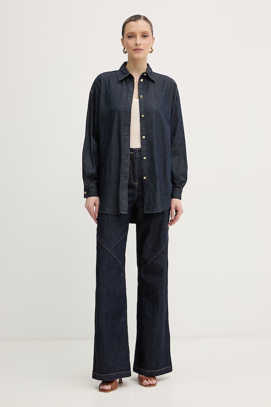 Armani Exchange dámska džínsová košeľa XW002258.AF21337 tmavomodrá SS26