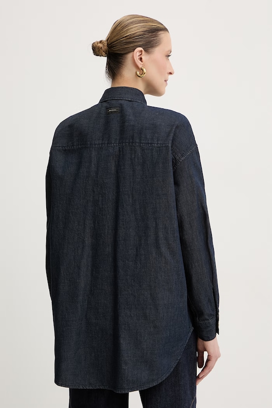 Oblečenie Armani Exchange dámska džínsová košeľa XW002258.AF21337 tmavomodrá