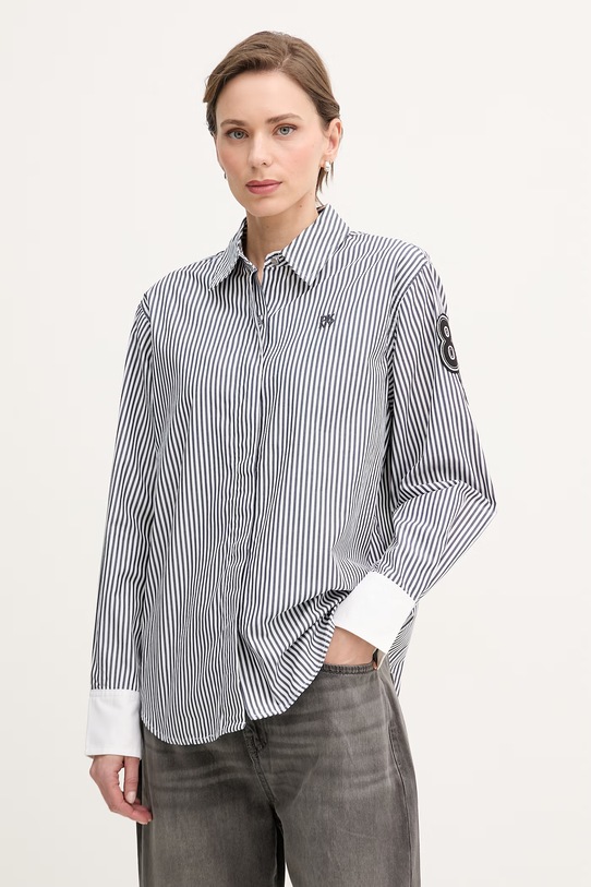 Odzież DKNY koszula damska bawełniana P6BM0EKJ granatowy