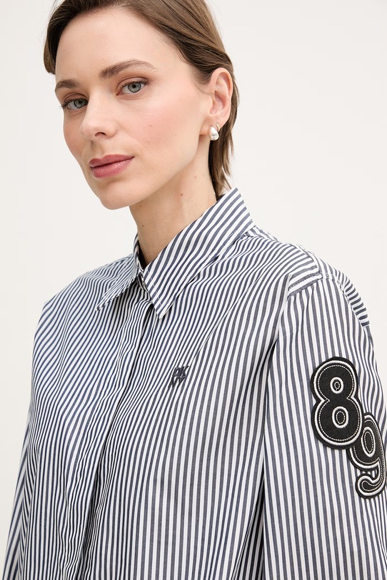 DKNY koszula damska bawełniana granatowy P6BM0EKJ