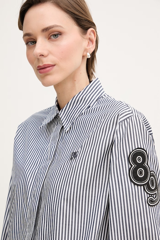 DKNY koszula damska bawełniana granatowy P6BM0EKJ
