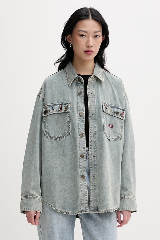 Miss Sixty koszula damska jeansowa niebieski 6M1XJ49100