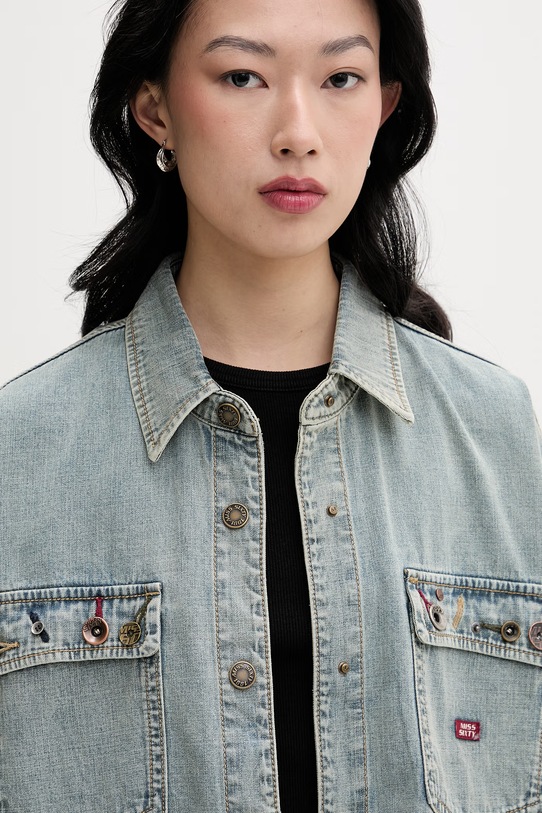 Miss Sixty koszula damska jeansowa niebieski 6M1XJ49100