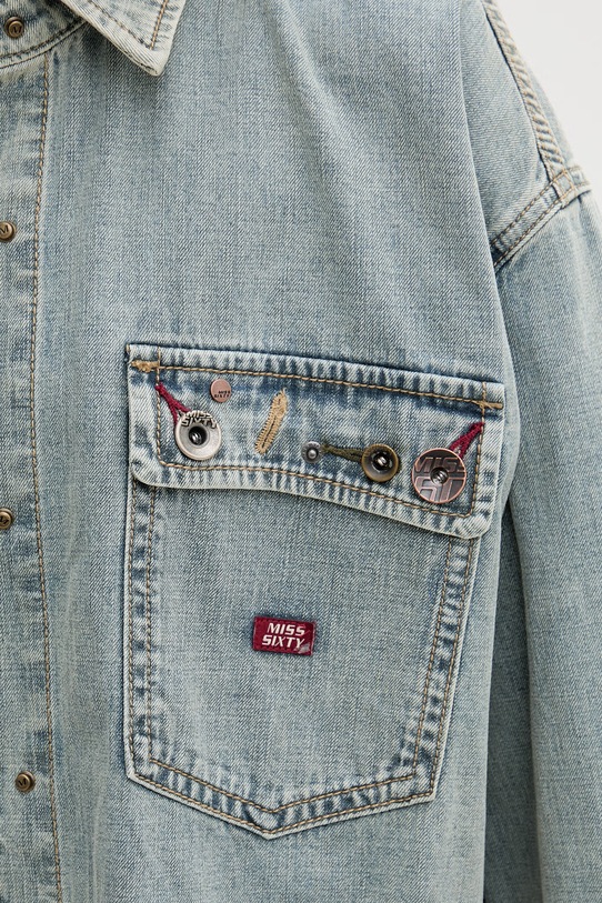 Miss Sixty koszula damska jeansowa 6M1XJ49100 niebieski