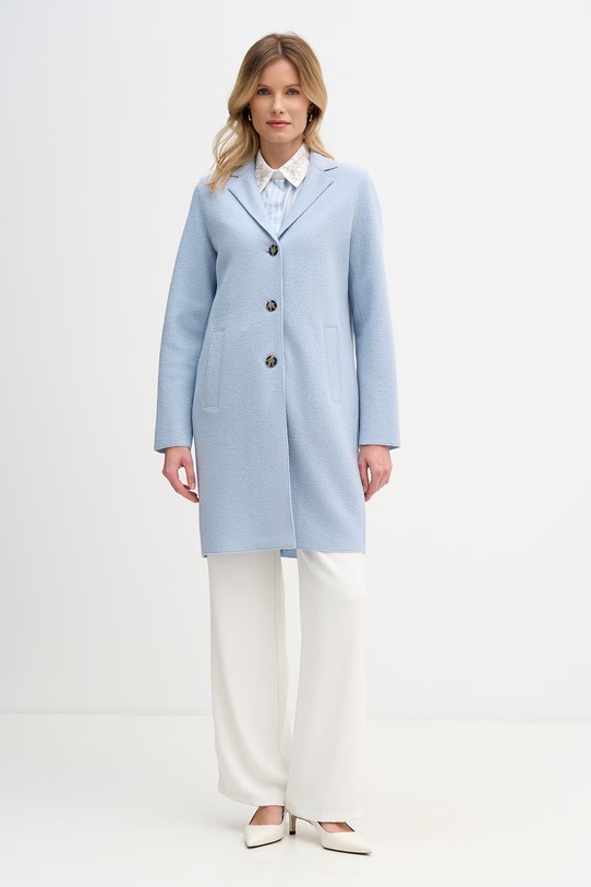 OUI koszula damska bawełniana niebieski 96459