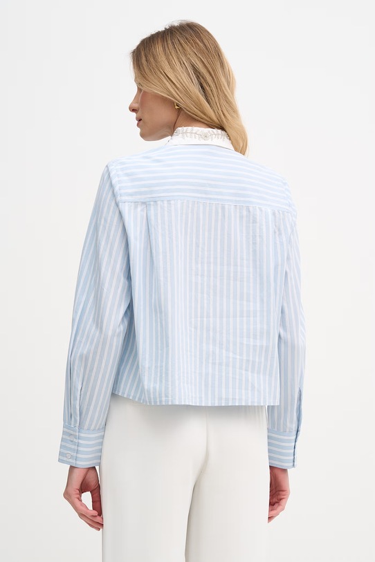 Odzież OUI koszula damska bawełniana 96459 niebieski