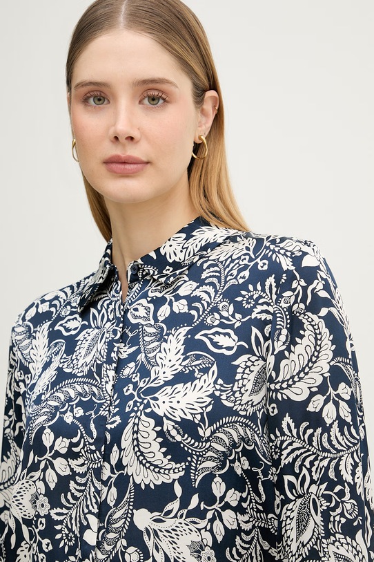 Joop! bluzka kopertowa damska z wiskozy granatowy 30101841