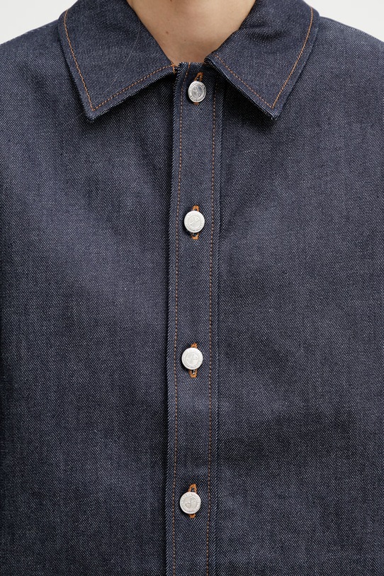 A.P.C. Surchemise koszula z bawełną damska granatowy COGDF.M32022