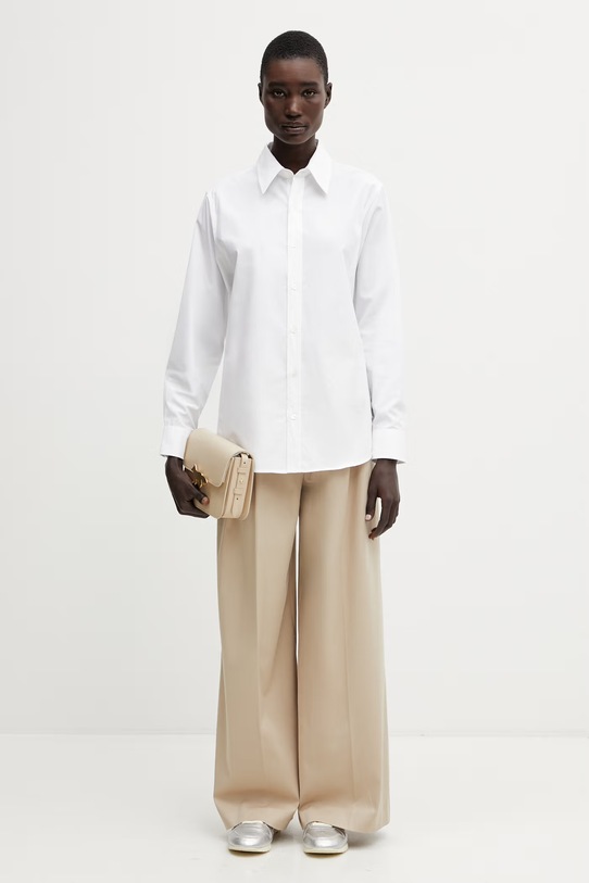 A.P.C. koszula bawełniana damska COHLE.F12650 biały