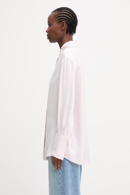 Anine Bing BRIDGET SHIRT - POWDER PINK koszula damska z wiskozy A.07.11947.PKI26 różowy SS26