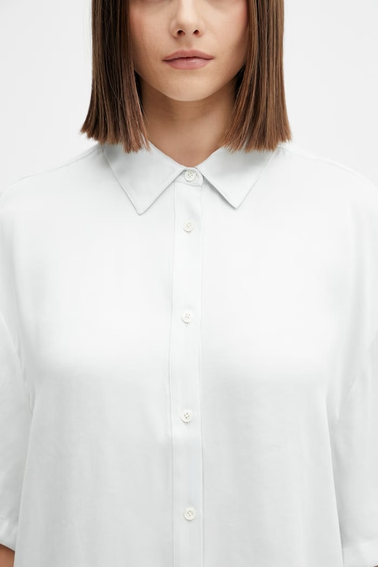 Anine Bing COCO SHIRT - SPRING MINT koszula damska z lyocellu turkusowy A.07.12377.GRN01