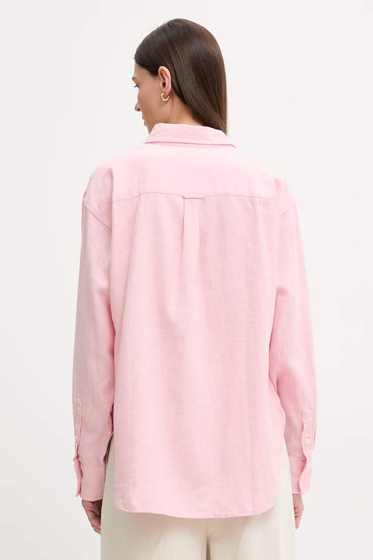 Odzież Levi's koszula damska z lnem HARLIE BOYFRIEND 001HM.0018 różowy