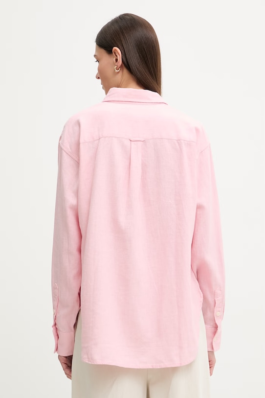 Odzież Levi's koszula damska z lnem HARLIE BOYFRIEND 001HM.0018 różowy