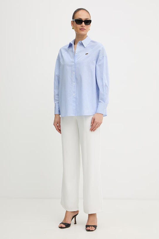 Karl Lagerfeld koszula damska bawełniana IKON B2W11034 niebieski SS26