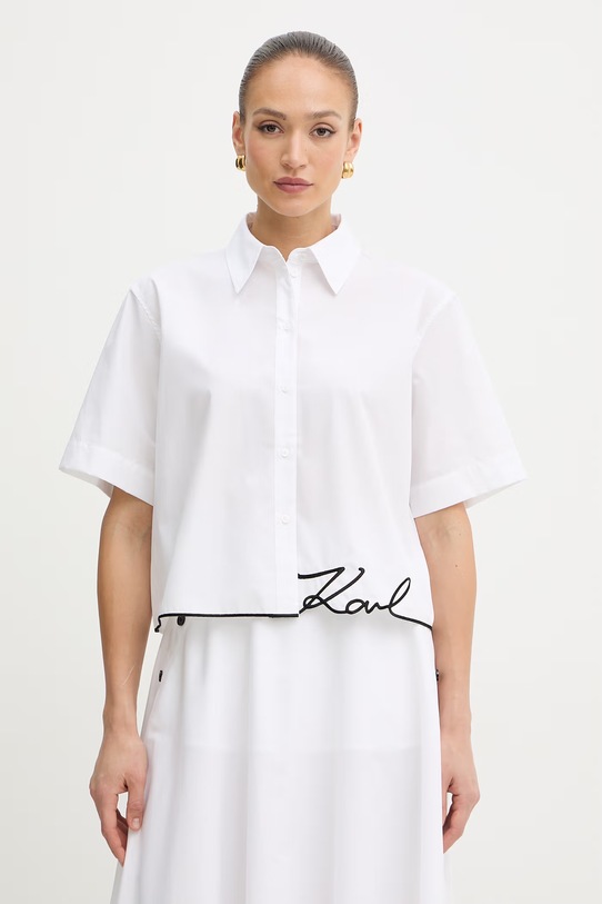 Karl Lagerfeld koszula damska biały B2W11017