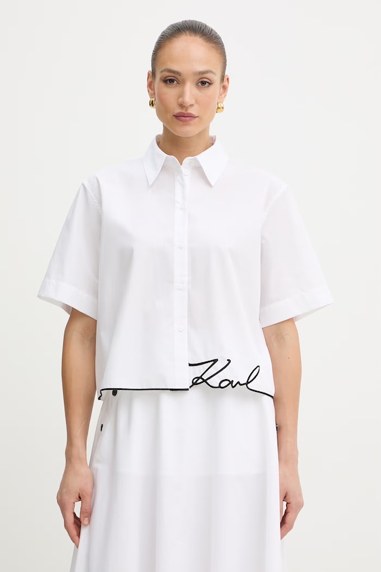 Karl Lagerfeld koszula damska biały B2W11017